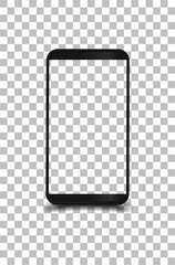 Smartphone modern mockups with blank frameless screens vector design.no2