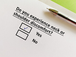 Questionnaire about eye
