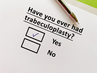 Questionnaire about eye