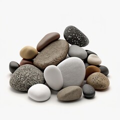 Pile of Natural Pebble with Generative AI
