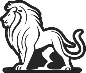 Unleash the power of your brand with a clean and minimal lion logo.