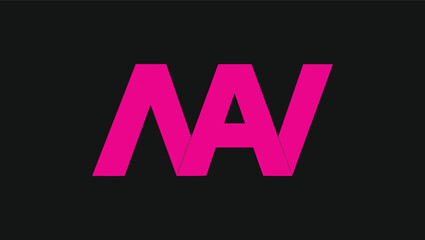 Letter NAV Minimal Initial Logo