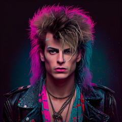 1980s Glam Rockers, AI