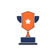 trophy icon vector. trophy icon vector illustration