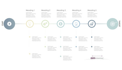 Business data visualization. timeline infographic icons designed for infographics template.