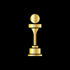 trophy icon vector. trophy icon vector illustration