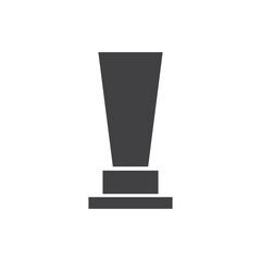 trophy icon vector. trophy icon vector illustration