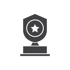 trophy icon vector. trophy icon vector illustration