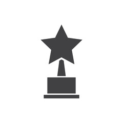 trophy icon vector. trophy icon vector illustration