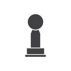 trophy icon vector. trophy icon vector illustration