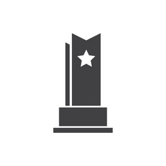 trophy icon vector. trophy icon vector illustration
