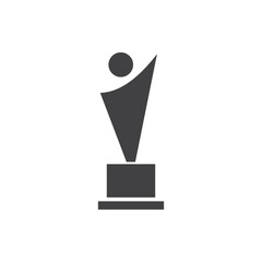 trophy icon vector. trophy icon vector illustration