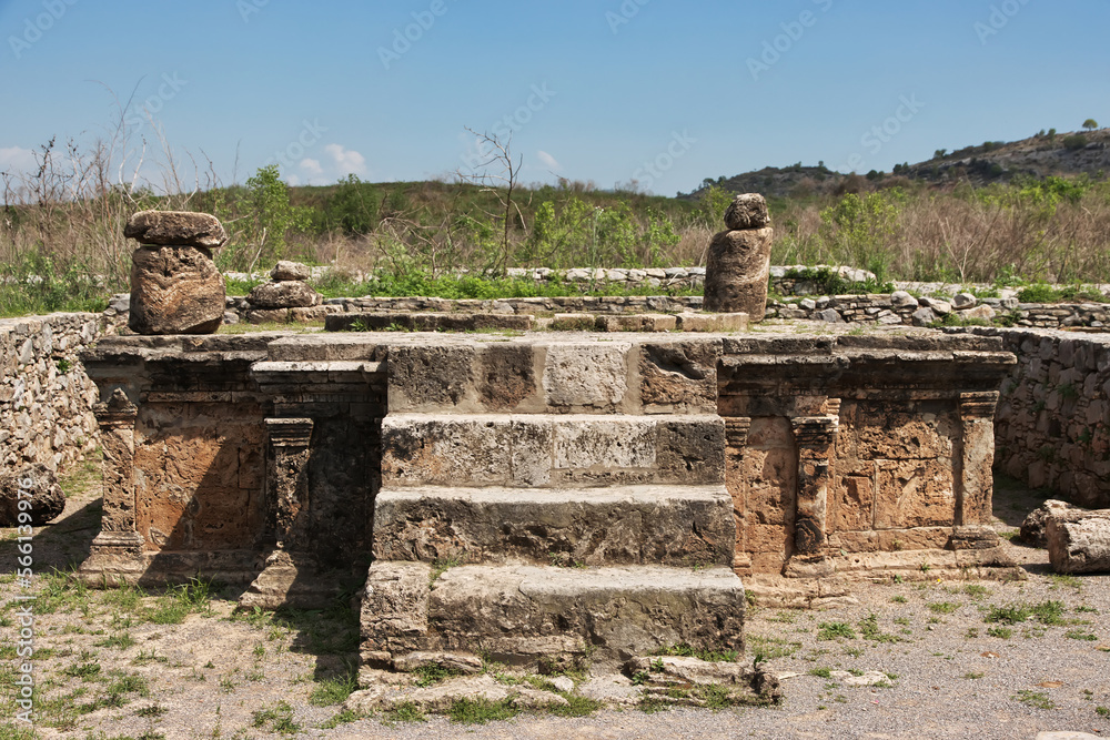 Wall mural taxila, sirkap ruins of fortified city, pakistan