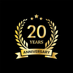 anniversary celebration logo. anniversary vector illustration
