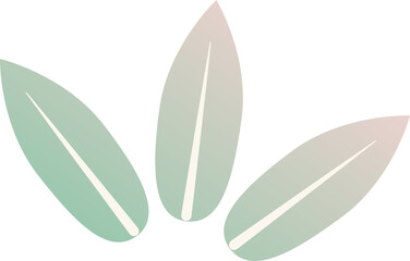 Obraz premium Oriental leaf shape