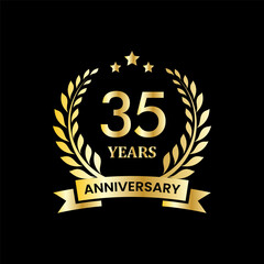 anniversary celebration logo. anniversary vector illustration