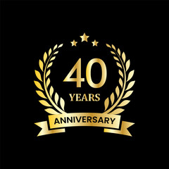 anniversary celebration logo. anniversary vector illustration