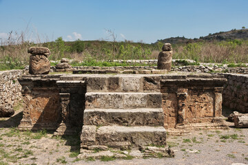 Fototapeta premium Taxila, Sirkap ruins of fortified city, Pakistan