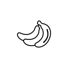 banana icon vector illustration. banana icon vector
