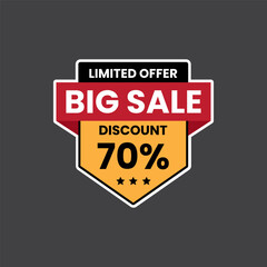 sale tag vector badge. sale tag vector illustration