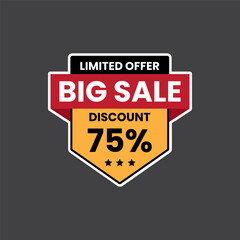 sale tag vector badge. sale tag vector illustration