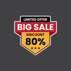 sale tag vector badge. sale tag vector illustration