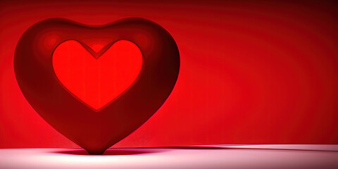 Heart background created with Generative AI technology.