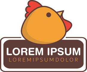 chicken food market logo design
