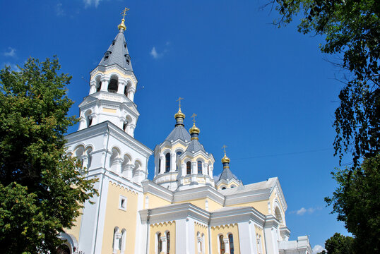 Church with high towers