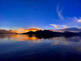 sunset over the ocean Vancouver Canada