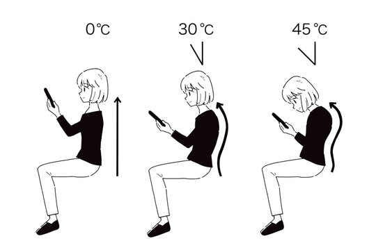 straight neck Clip art of young woman