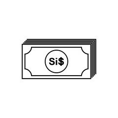 Solomon Islands Currency, Solomon Islands Dollar, SBD Sign. Vector Illustration
