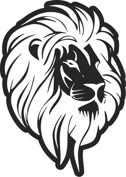 Enhance your business image with our black and white, clean and minimal lion logo.