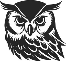 Elevate your brand with a strong owl logo.