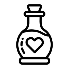 Icon Valentine day love potion Illustration can be used for web app, etc