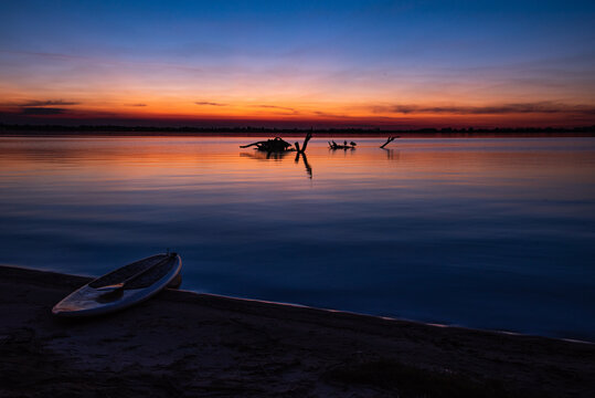 Lakeside sunset 