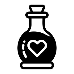 Icon Valentine day love potion Illustration can be used for web app, etc