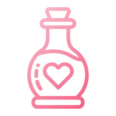 Icon Valentine day love potion Illustration can be used for web app, etc