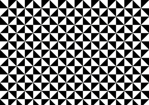 background with black and white triangular pattern