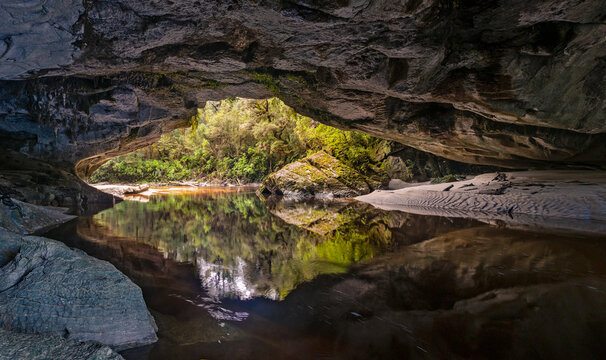 Moria Gate limestone arch, Karamea, New Zealand