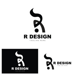 R Letter Logo, Alphabet Vector, Initial R Product Brand Logotype Design