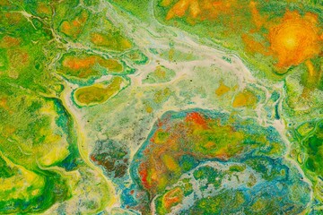 Color paint- acrylic fluid art. Exotic marble texture- abstract background