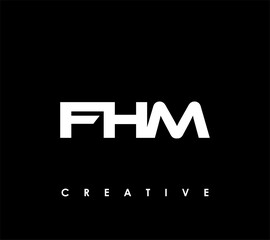 FHM Letter Initial Logo Design Template Vector Illustration
