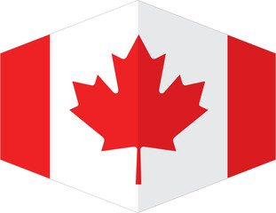 Canada flag background with cloth texture.Canada Flag vector illustration eps10.