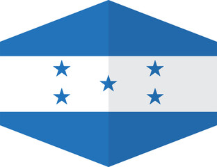 Honduras flag background with cloth texture.Honduras Flag vector illustration eps10.