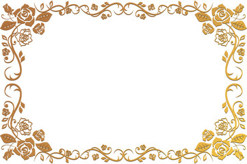 薔薇　飾り　フレーム枠