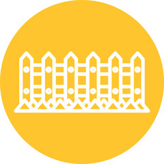 Wood fence Vector Icon
