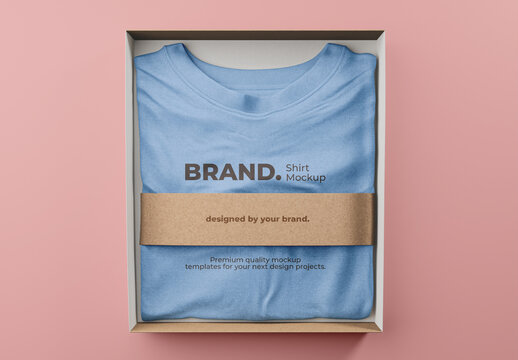 T-Shirt Packaging Mockup Template