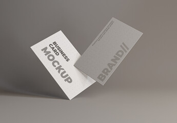 Simple Floatin Business Card Mockup