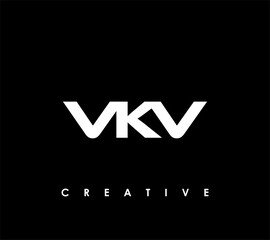 VKV Letter Initial Logo Design Template Vector Illustration